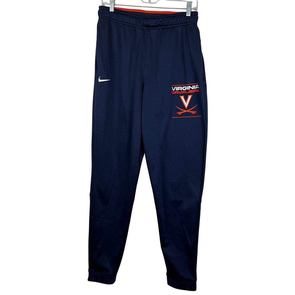 Nike Dri-Fit Virginia Cavaliers Mens Small Jogger Sweatpants NCAA Navy Blue